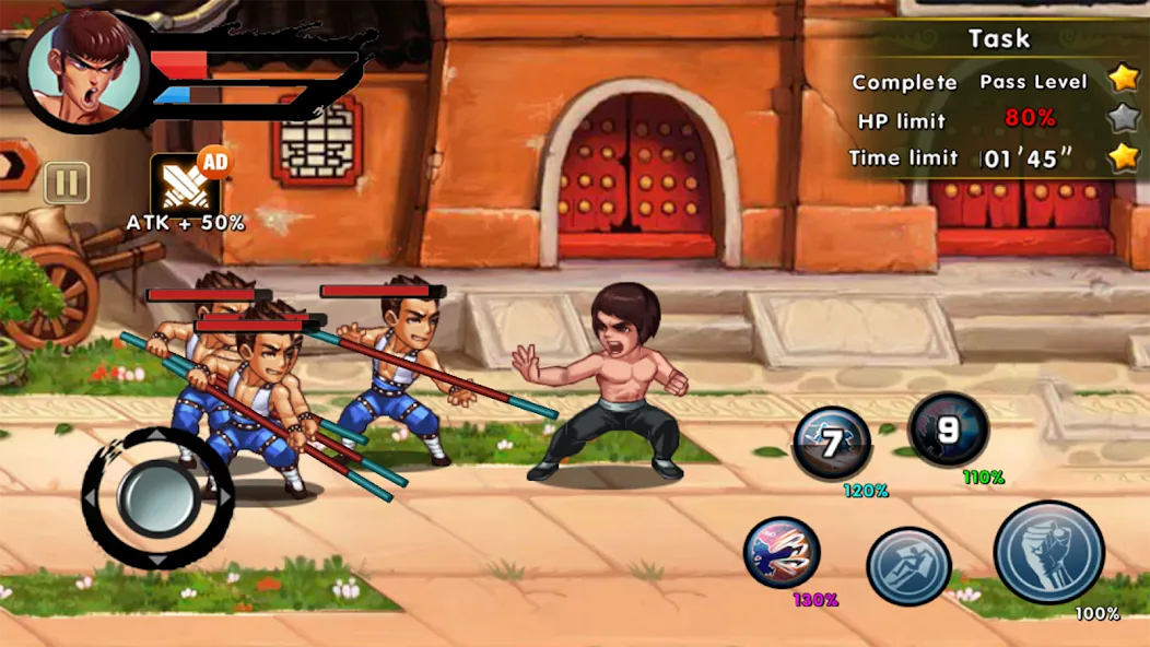 Скачать взломанную Kung Fu Attack: Final Fight (Кунгфу Атака)  [МОД Меню] — полная версия apk на Андроид screen 2