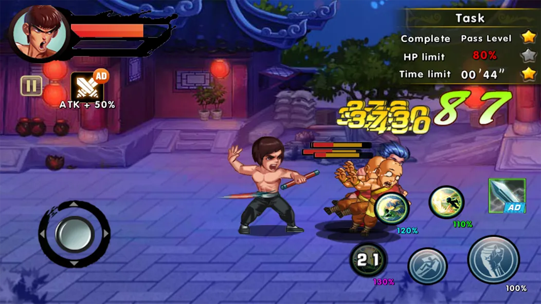 Скачать взломанную Kung Fu Attack: Final Fight (Кунгфу Атака)  [МОД Меню] — полная версия apk на Андроид screen 3