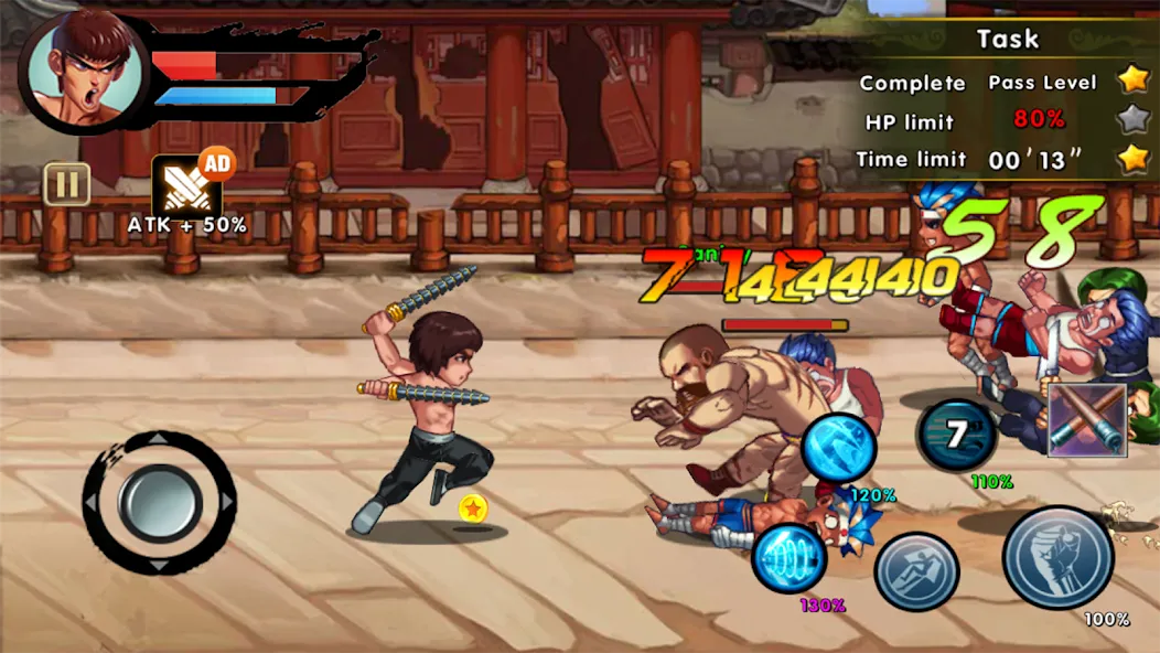 Скачать взломанную Kung Fu Attack: Final Fight (Кунгфу Атака)  [МОД Меню] — полная версия apk на Андроид screen 4