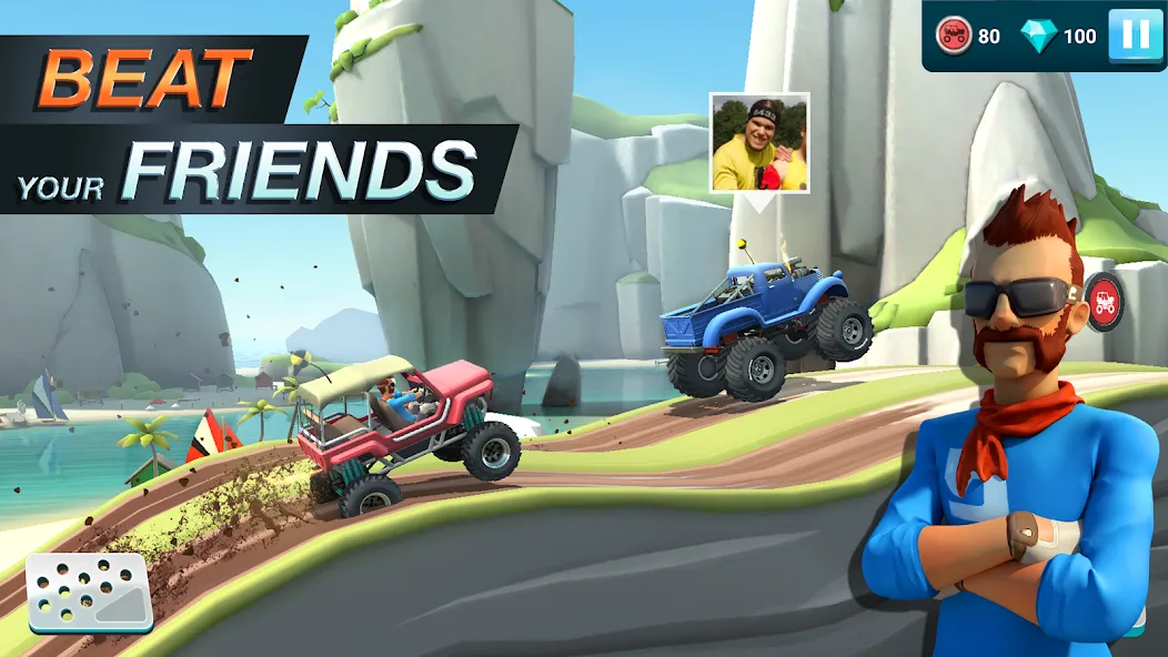 Взломанная MMX Hill Dash 2 – Offroad Truc (ММХ Хилл Даш 2)  [МОД Все открыто] — последняя версия apk на Андроид screen 4