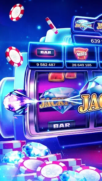 Скачать взлом Huuuge Casino Slots Vegas 777 (Хьюдж Казино Слотс Вегас 777)  [МОД Бесконечные монеты] — стабильная версия apk на Андроид screen 1