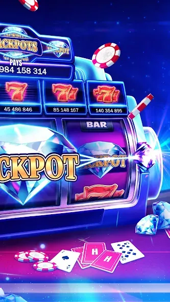 Скачать взлом Huuuge Casino Slots Vegas 777 (Хьюдж Казино Слотс Вегас 777)  [МОД Бесконечные монеты] — стабильная версия apk на Андроид screen 2