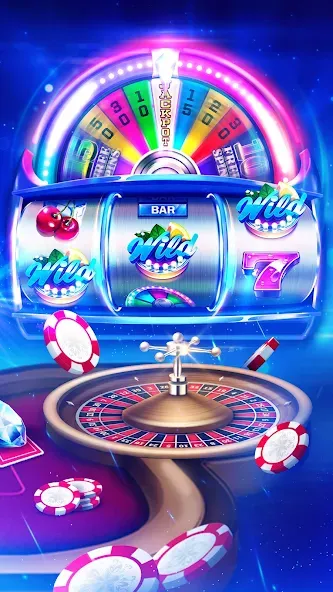 Скачать взлом Huuuge Casino Slots Vegas 777 (Хьюдж Казино Слотс Вегас 777)  [МОД Бесконечные монеты] — стабильная версия apk на Андроид screen 3