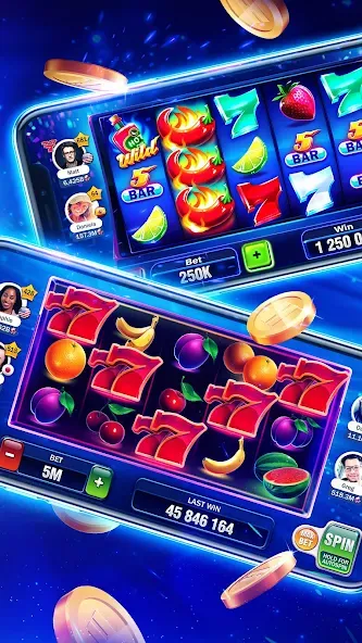 Скачать взлом Huuuge Casino Slots Vegas 777 (Хьюдж Казино Слотс Вегас 777)  [МОД Бесконечные монеты] — стабильная версия apk на Андроид screen 4