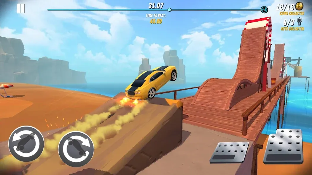 Скачать взломанную Stunt Car Extreme (Стант Кар Экстрим)  [МОД Mega Pack] — последняя версия apk на Андроид screen 1