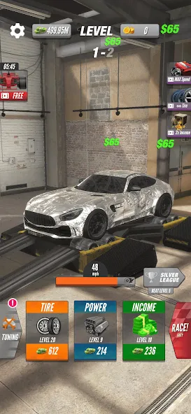 Взлом Dyno 2 Race — Car Tuning (Дино 2 Гонка)  [МОД Бесконечные монеты] — последняя версия apk на Андроид screen 3