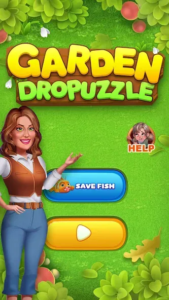 Взлом Garden Dropuzzle (Гарден Дропазл)  [МОД Unlocked] — полная версия apk на Андроид screen 1