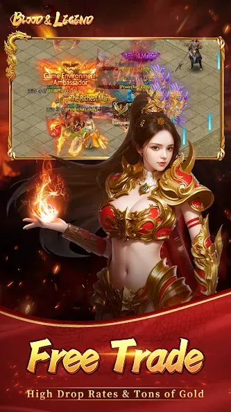 Скачать взломанную Blood&Legend:Dragon King idle  [МОД Unlocked] — полная версия apk на Андроид screen 2