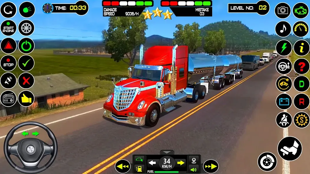 Взломанная US Truck Driving Cargo Game 3D (Американский грузовик водителя)  [МОД Бесконечные монеты] — стабильная версия apk на Андроид screen 5