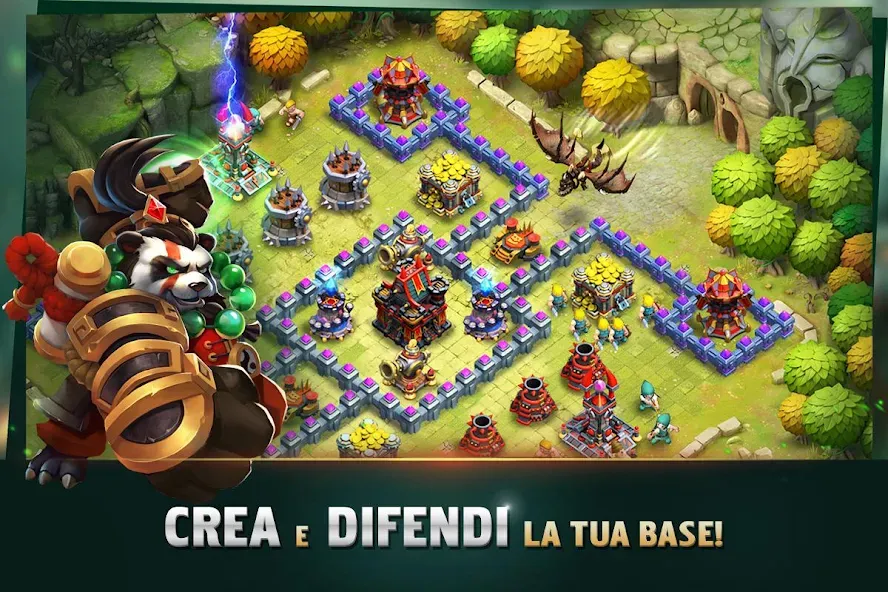 Скачать взломанную Clash of Lords 2: Italiano (Клэш оф Лордс 2)  [МОД Меню] — полная версия apk на Андроид screen 1