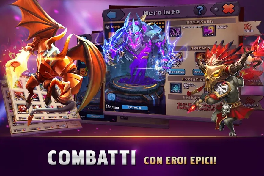 Скачать взломанную Clash of Lords 2: Italiano (Клэш оф Лордс 2)  [МОД Меню] — полная версия apk на Андроид screen 2