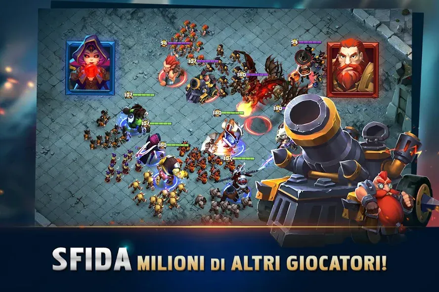 Скачать взломанную Clash of Lords 2: Italiano (Клэш оф Лордс 2)  [МОД Меню] — полная версия apk на Андроид screen 4