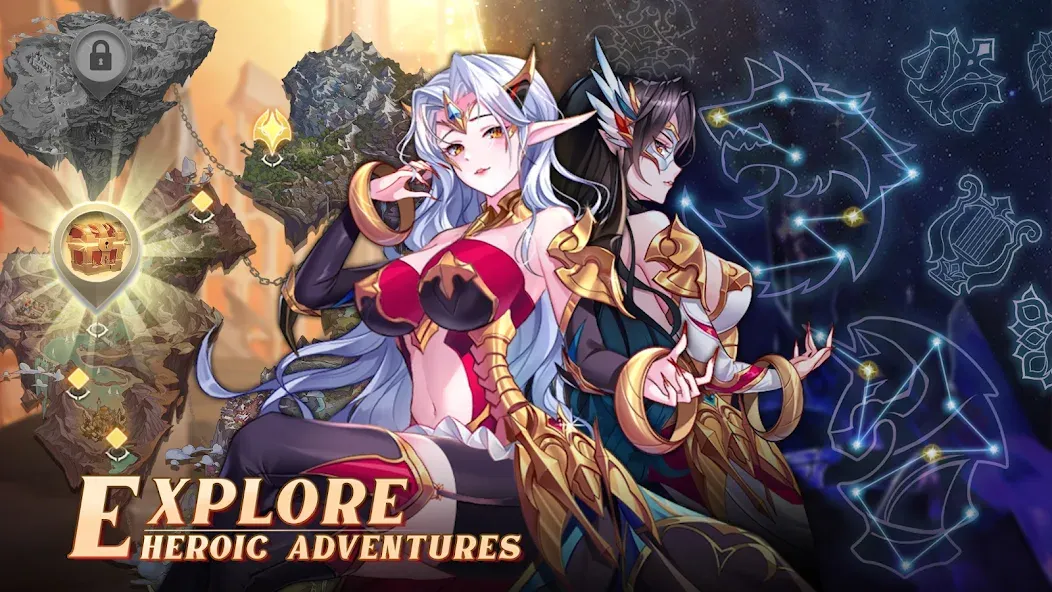 Скачать взлом Mythic Heroes: Idle RPG (Мифические герои)  [МОД Unlocked] — стабильная версия apk на Андроид screen 5