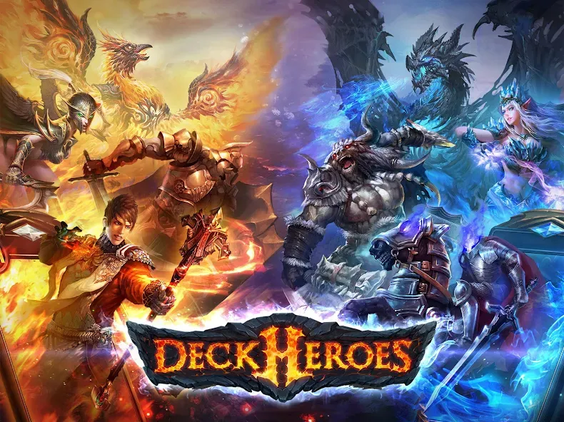 Скачать взломанную Deck Heroes: Legacy (Дек Герои)  [МОД Много денег] — последняя версия apk на Андроид screen 1