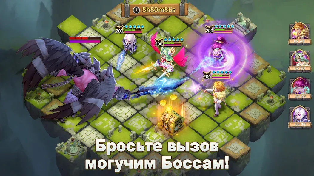 Скачать взломанную Castle Clash: Правитель мира (Кастл Клаш)  [МОД Много денег] — последняя версия apk на Андроид screen 3