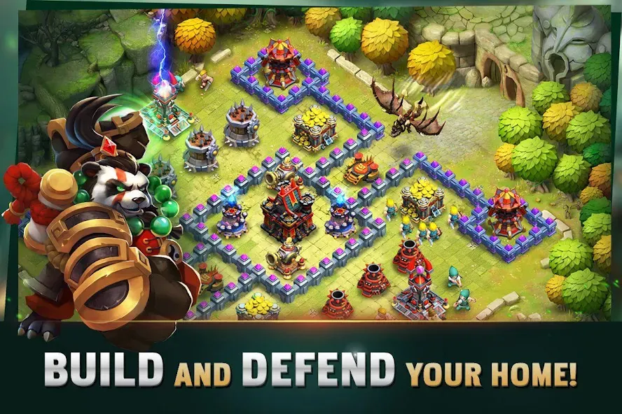 Скачать взломанную Clash of Lords: Guild Castle (Клэш оф Лордс)  [МОД Меню] — полная версия apk на Андроид screen 1