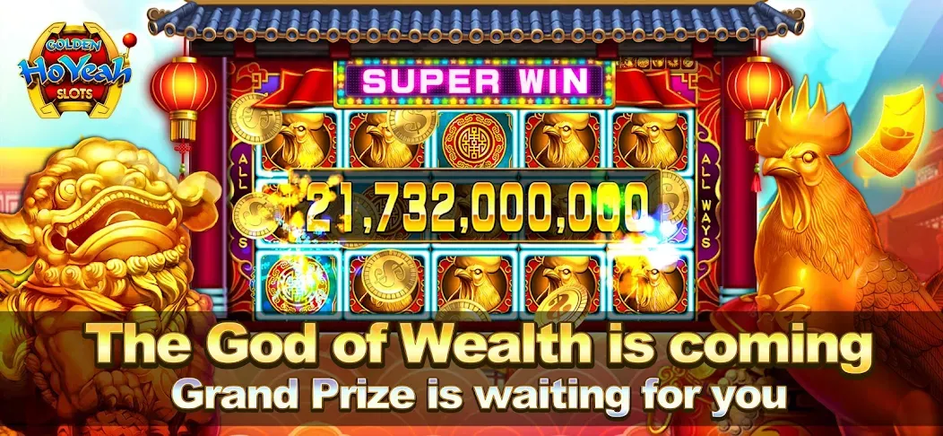 Скачать взлом Golden HoYeah- Casino Slots (Голден ХоЯй)  [МОД Бесконечные монеты] — последняя версия apk на Андроид screen 1