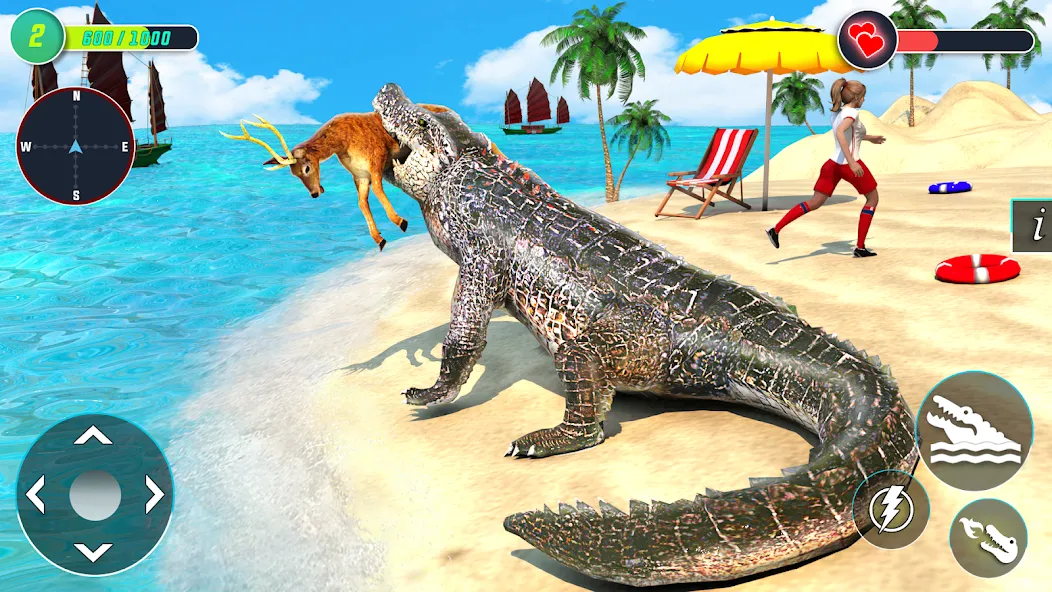 Взломанная Crocodile Games: Animal Games  [МОД Бесконечные монеты] — стабильная версия apk на Андроид screen 1