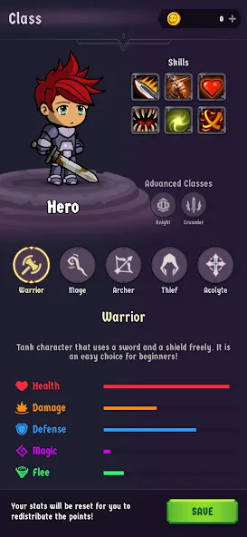 Скачать взломанную The Walking Hero — Idle RPG (Зе Волкинг Хиро)  [МОД Unlocked] — последняя версия apk на Андроид screen 2