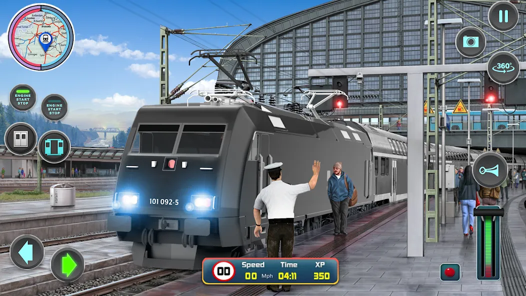 Взлом City Train Driver- Train Games  [МОД Много монет] — последняя версия apk на Андроид screen 1