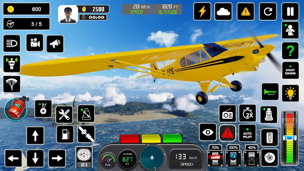 Скачать взлом Pilot Flight Simulator Games  [МОД Много монет] — стабильная версия apk на Андроид screen 5