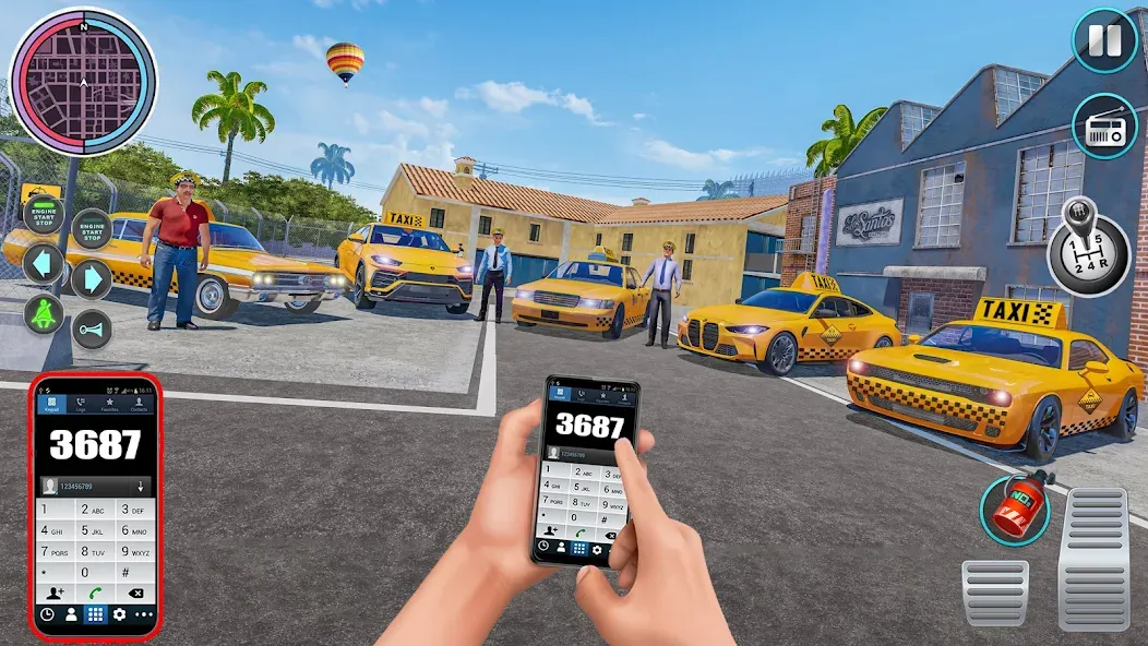 Взломанная City Taxi Driving: Taxi Games  [МОД Много денег] — полная версия apk на Андроид screen 2