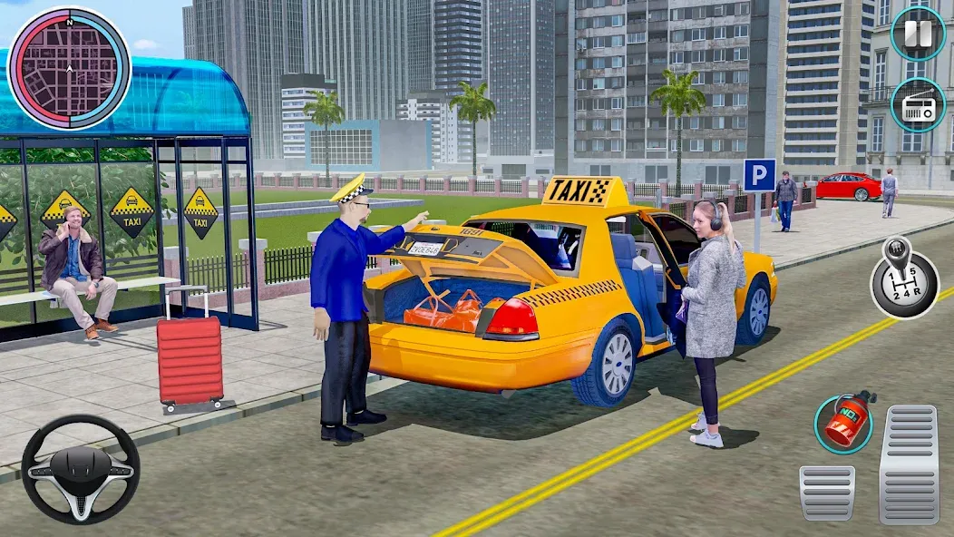 Взломанная City Taxi Driving: Taxi Games  [МОД Много денег] — полная версия apk на Андроид screen 3