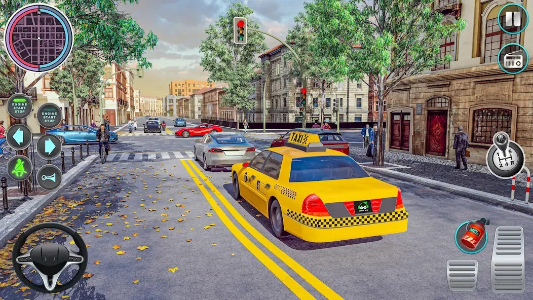 Взломанная City Taxi Driving: Taxi Games  [МОД Много денег] — полная версия apk на Андроид screen 5