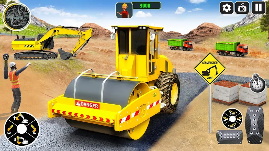 Взлом City Construction Simulator 3D  [МОД Mega Pack] — последняя версия apk на Андроид screen 2