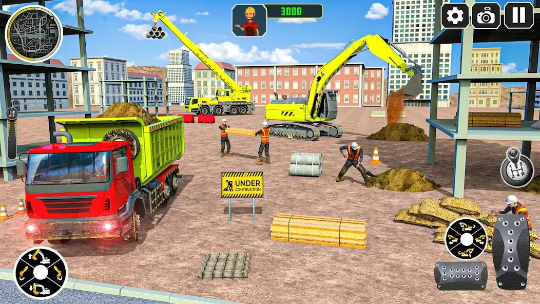 Взлом City Construction Simulator 3D  [МОД Mega Pack] — последняя версия apk на Андроид screen 4