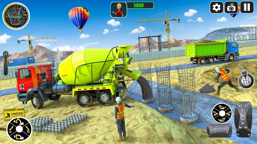 Взлом City Construction Simulator 3D  [МОД Mega Pack] — последняя версия apk на Андроид screen 5