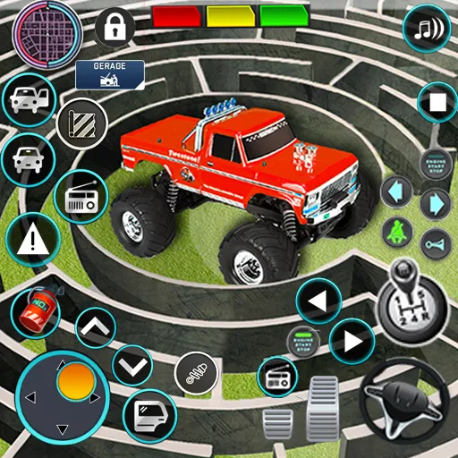 Скачать взлом Monster Truck Maze Puzzle Game  [МОД Mega Pack] — полная версия apk на Андроид screen 1