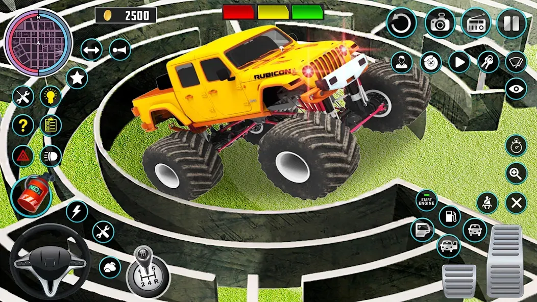 Скачать взлом Monster Truck Maze Puzzle Game  [МОД Mega Pack] — полная версия apk на Андроид screen 2