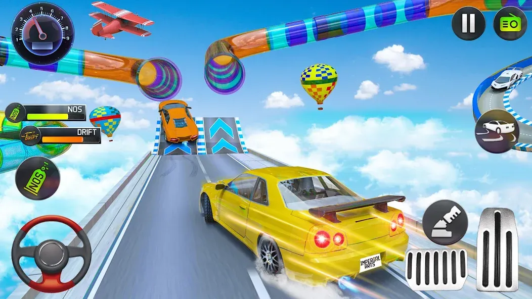 Скачать взлом Mega Ramp Car Stunts Race Game  [МОД Menu] — последняя версия apk на Андроид screen 2