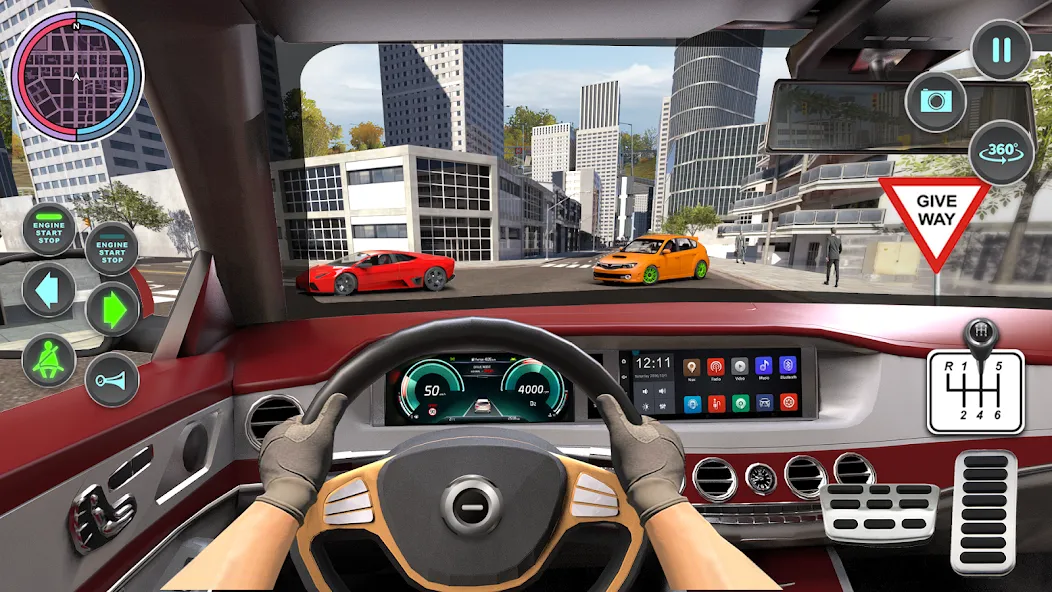 Взлом Modern Car Driving School Game  [МОД Menu] — последняя версия apk на Андроид screen 2