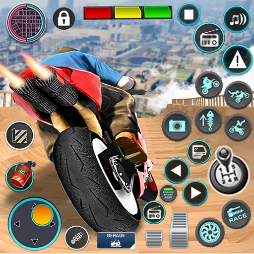 Скачать взломанную Mega Ramp Bike Stunts Games 3D  [МОД Menu] — полная версия apk на Андроид screen 1