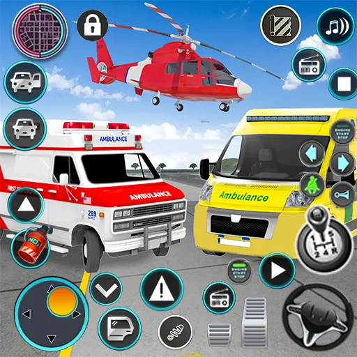 Взломанная Heli Ambulance Simulator Game  [МОД Много денег] — полная версия apk на Андроид screen 1