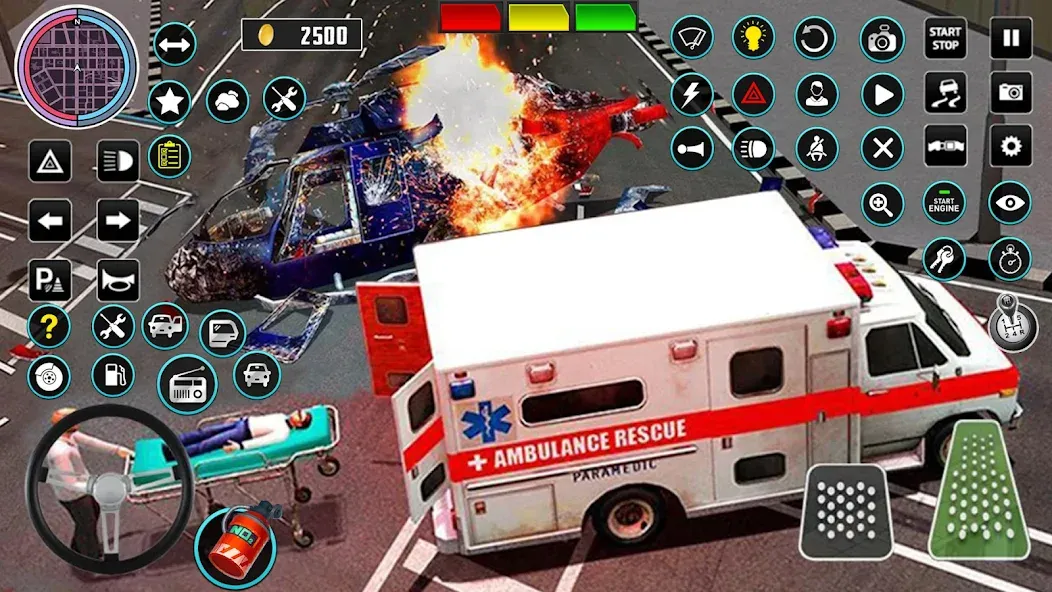 Взломанная Heli Ambulance Simulator Game  [МОД Много денег] — полная версия apk на Андроид screen 4