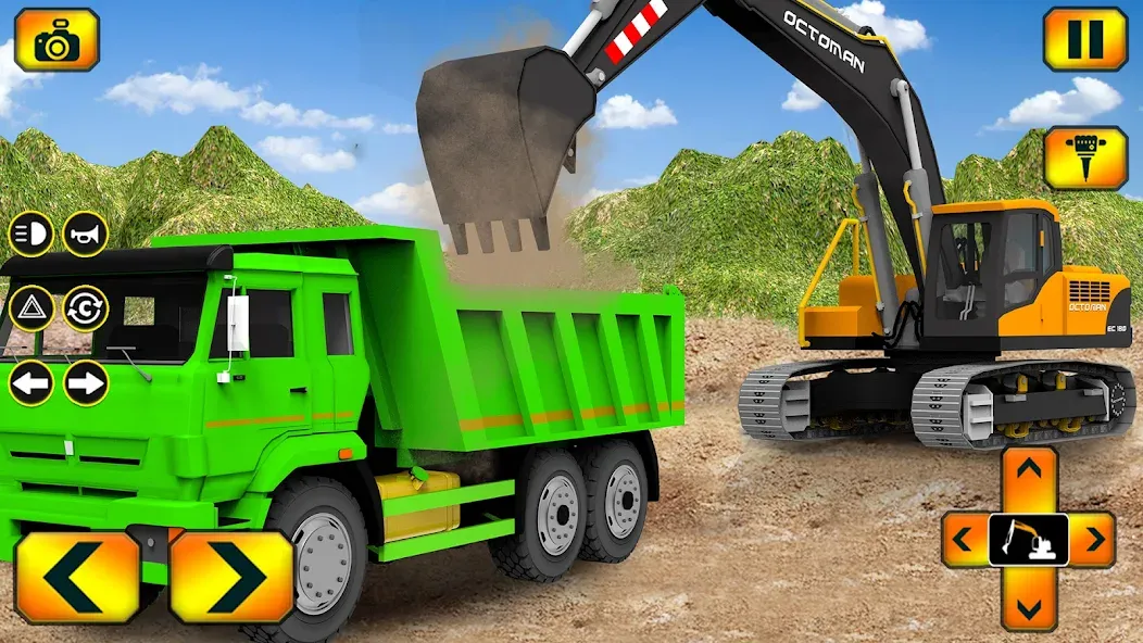 Взломанная Sand Excavator Simulator Games  [МОД Меню] — полная версия apk на Андроид screen 1