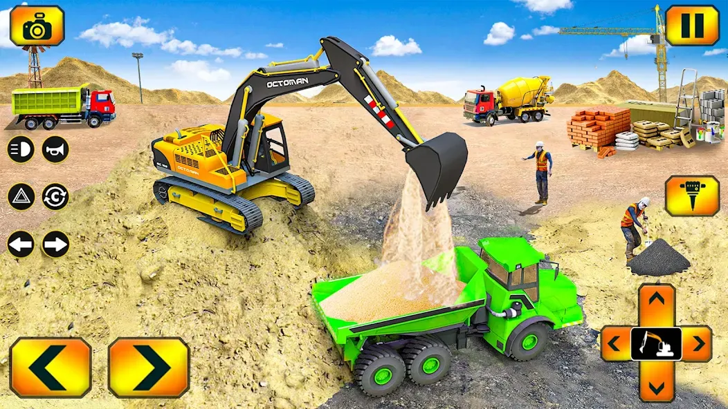 Взломанная Sand Excavator Simulator Games  [МОД Меню] — полная версия apk на Андроид screen 2