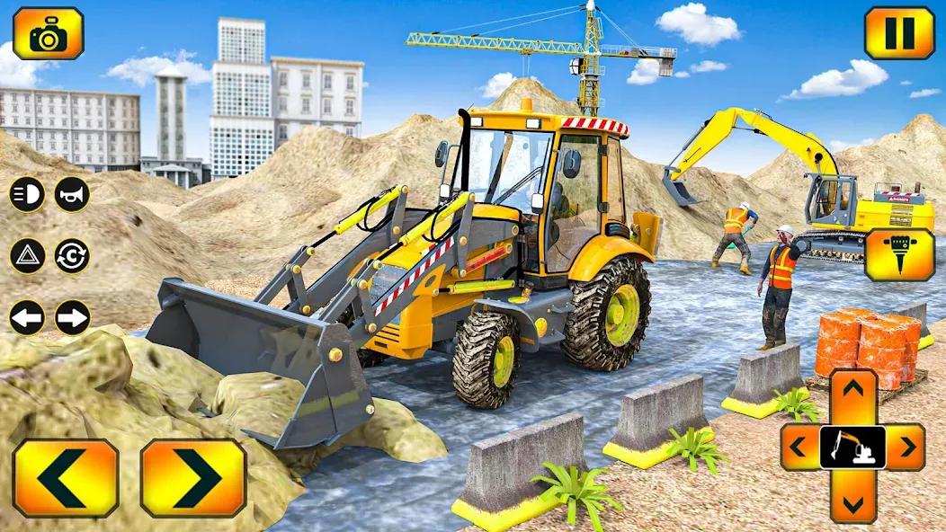 Взломанная Sand Excavator Simulator Games  [МОД Меню] — полная версия apk на Андроид screen 4