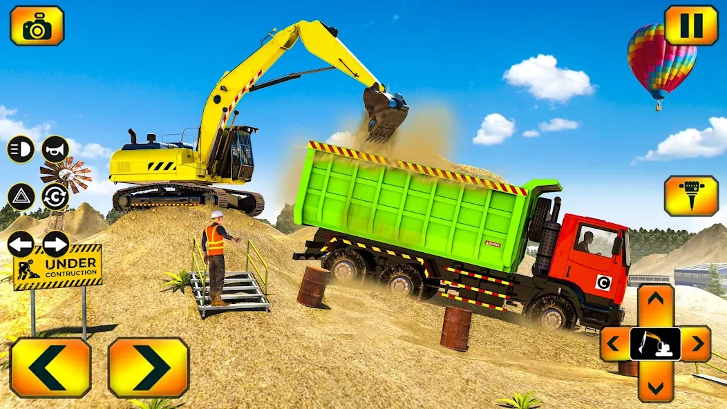 Взломанная Sand Excavator Simulator Games  [МОД Меню] — полная версия apk на Андроид screen 5