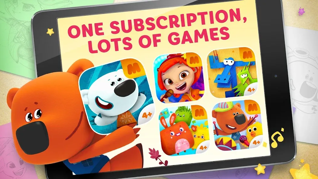 Скачать взлом Be-be-bears — Creative world  [МОД Unlocked] — полная версия apk на Андроид screen 1