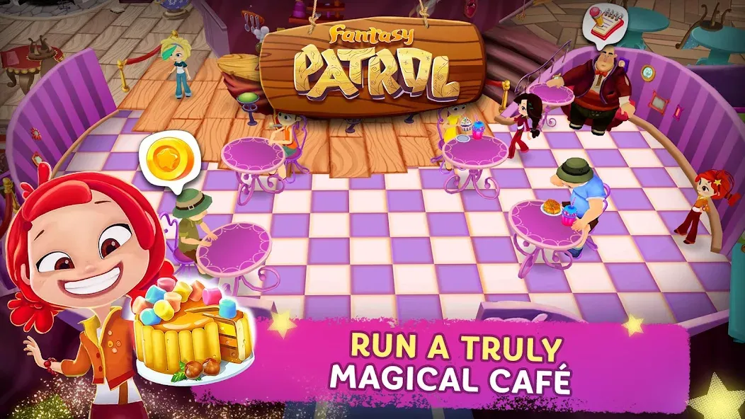 Взломанная Fantasy Patrol: Cafe  [МОД Unlimited Money] — последняя версия apk на Андроид screen 1