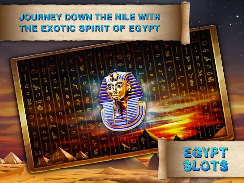 Взломанная Egypt Slots Casino Machines (Египетские игровые автоматы казино)  [МОД Все открыто] — последняя версия apk на Андроид screen 2