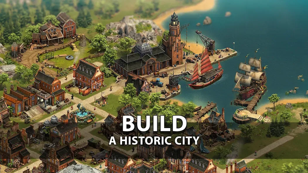 Скачать взломанную Forge of Empires: Build a City (Фордж оф Эмпайрс)  [МОД Меню] — полная версия apk на Андроид screen 1