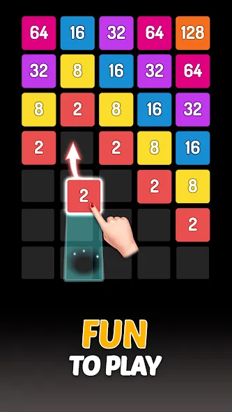 Взлом X2 Blocks — 2048 Number Game (Блоки)  [МОД Menu] — стабильная версия apk на Андроид screen 1