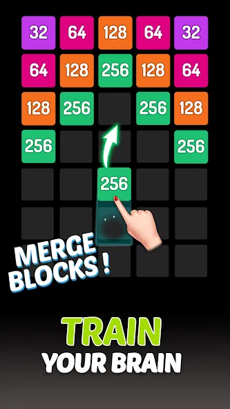 Взлом X2 Blocks — 2048 Number Game (Блоки)  [МОД Menu] — стабильная версия apk на Андроид screen 2