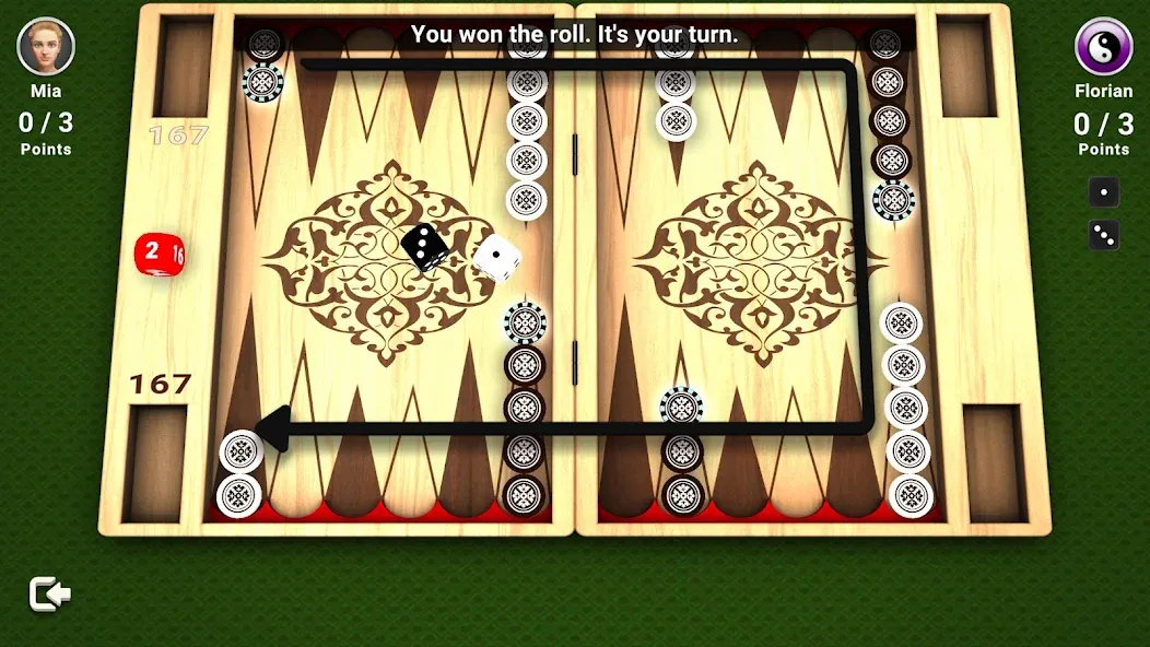 Взлом Backgammon —  Board Game  [МОД Mega Pack] — последняя версия apk на Андроид screen 3