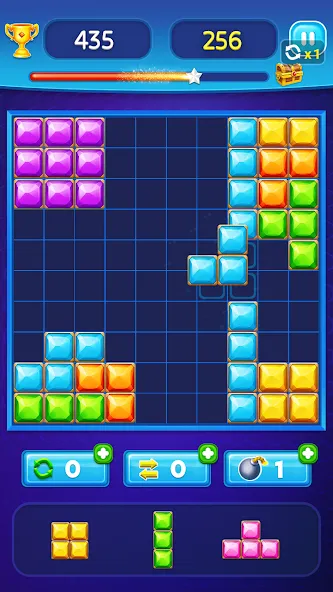 Взломанная Block Puzzle — Gem Block (Блокпазл блокголоволомка)  [МОД Все открыто] — последняя версия apk на Андроид screen 2